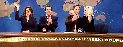 drunkknope:The best SNL Weekend Update team to ever grace television#I still haven&rsquo;t fully