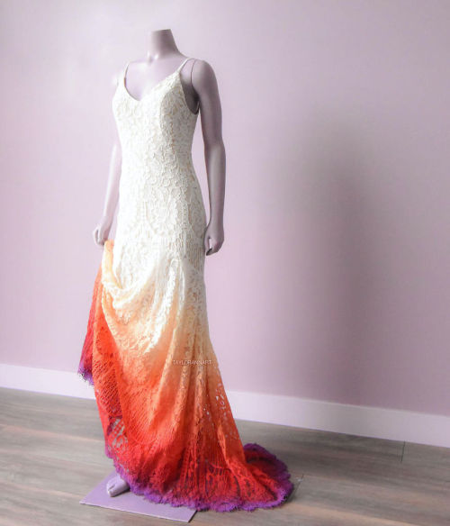 nae-design:Gradientastic wedding gowns by artist Taylor Ann Linko 