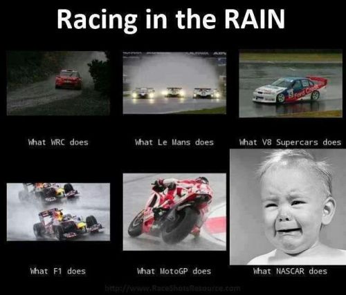 Racing. NASCAR does not do it.