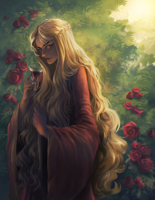 steftastan:  a game of thrones fanart featuring Cersei Lannister, the mother of madness we all love to hate <3 