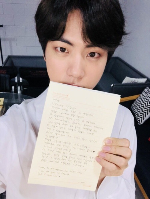 allforbts: 181204 Seokjin’s Tweet생일 축하 감사해요!!Thank you for the birthday wishes!![Note]: EveryoneHell