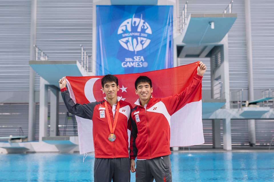“Men&rsquo;s  3m Springboard Finals - Singapore Diver Mark Lee clinched bronze