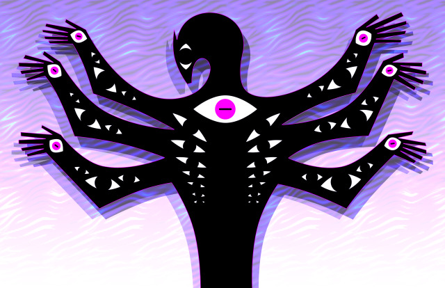 Commission for @theitalianmafia! Her character, The Shadow Beast. The texture is a vanilla pattern Photoshop already has....