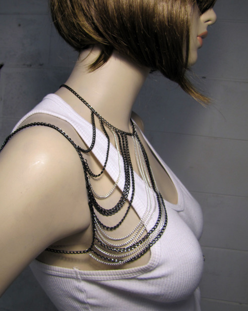 Silver and black plated Body chain jewelryCheck out this item and more on 621fashions.com!