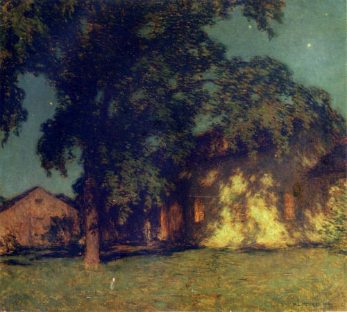 willard-metcalf:Summer Night (No. 2), 1914, Willard Metcalf