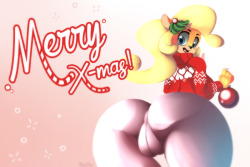 nitrodraws:  donkocabana:  A quickie for X-mas celebration! Have a nice holydays!   Have some Coco butt on the house, from Don_ko! 