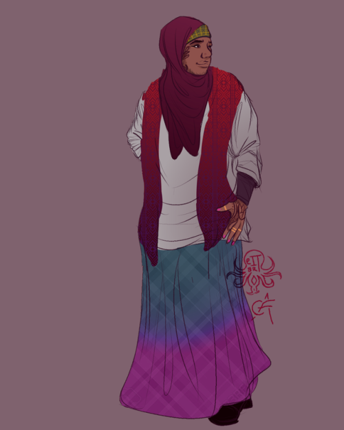 the-eldritch-it-gay:I was gonna draw myself w/ a finished Mollymauk cosplay, but instead doodled a h