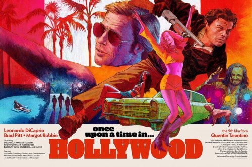 From Sketch to Final pt16: Once upon a time&hellip; in Hollywood screenprint. Another Tarantino 