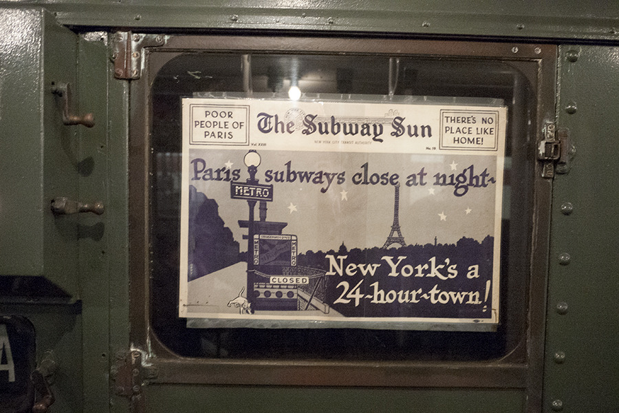 NYC vintage subway… dissing on Paris