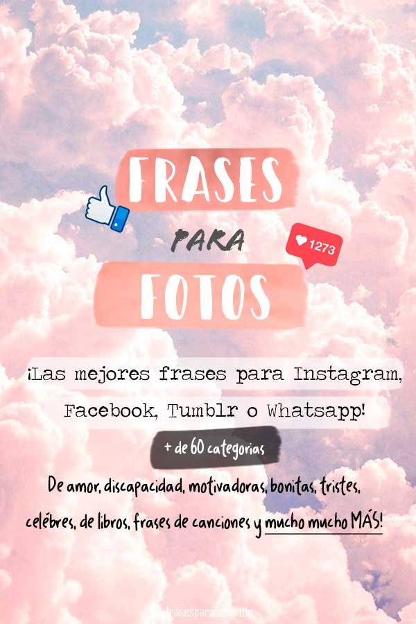 Frases para Fotos — Tablero de Pinterest