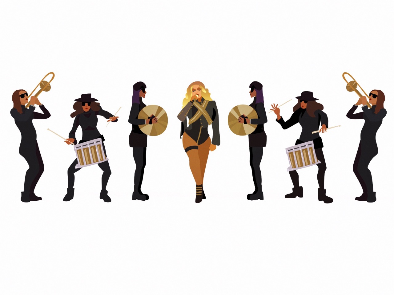 nonablog:  There is not enough love for Beyonce’s marching band.
