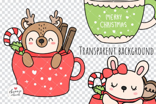 Christmas Animal MUG SVG Graphic by Chonnieartwork 