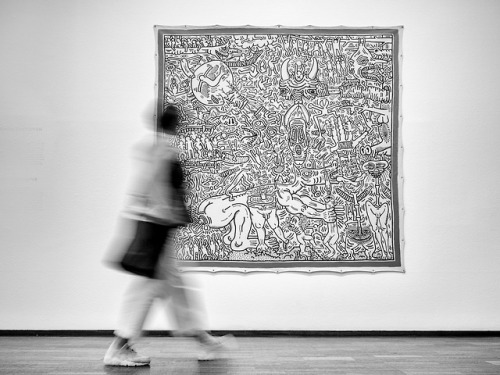 historyofartdaily: Keith Haring at the Albertina Museum, source