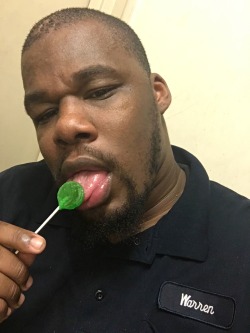 blazinjunior3:  At work suckin on a lollipop
