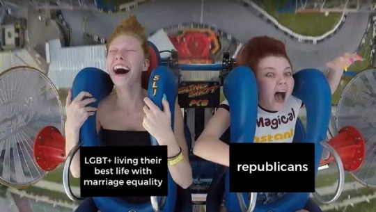 homofied:  blindedjanus:  dragon-in-a-fez: sociallyawakwardteen:   dragon-in-a-fez:   dragon-in-a-fez:   dragon-in-a-fez:   an ad for an amusement park in Indiana came up on my facebook feed and this freeze frame is begging to be a meme     make more