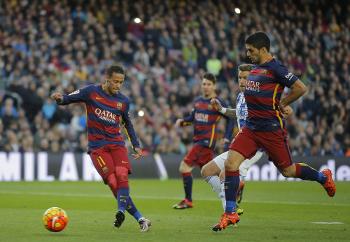 Primera Division - Barcelona 4:0 Real Sociedad (28.11.2015)Tore Barcelona: Neymar 22’ - L. Suá