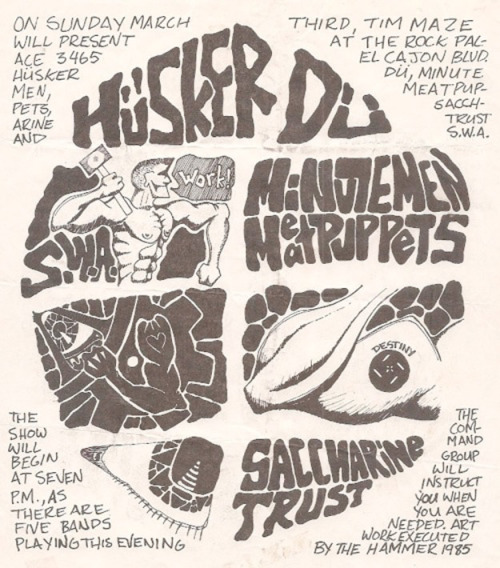cthulhucoffee:  Punk Flyers of the 80’s and 90s 