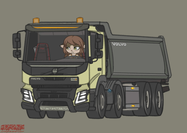 T.R.A.K — Volvo FMX truck, animation test.