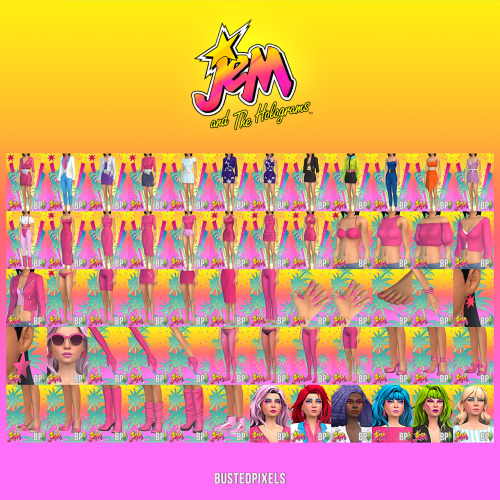 bustedpixels: G’day! Update on my Jem and the Holograms Set.Cheers for the love on the posts!Origina