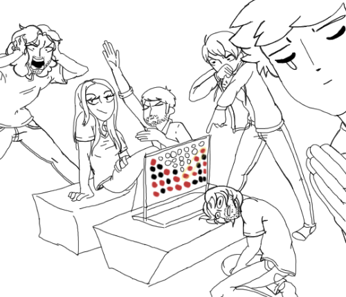 kirstendrawsstuff:  ok one more. i had to do it tbh.i may color this one.by the way. suzy wins.