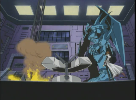 obsessedwithyugioh:  excuuuseme-princess:  obsessedwithyugioh:Wait a second- weren’t Kaiba’s cards in that Duel robot? Weren’t his Blue-Eyes in that fiery explosion? you fool don’t you know duel monsters cards are immortal and cannot be destroyed