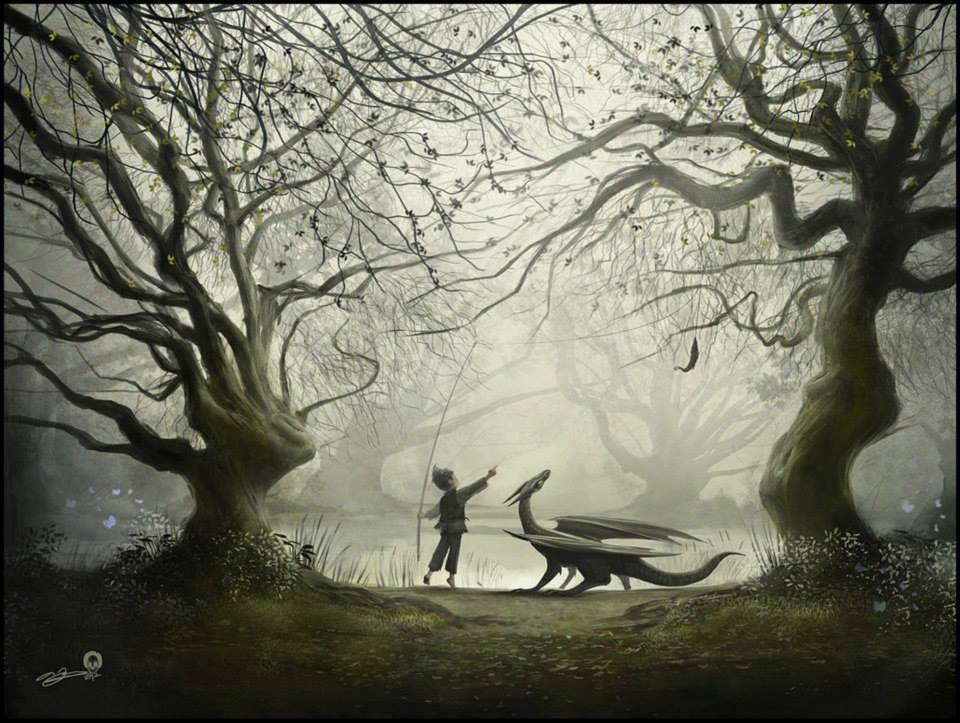 magickal-fantasy:  The Boy and His Dragon Artist: http://andyfairhurst.deviantart.com/