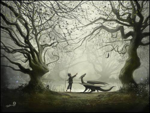 XXX magickal-fantasy:  The Boy and His Dragon photo