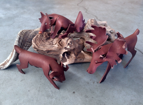 knekel: Handmade Leather Animal Figurines  Ram - Moose - Fox Use code FRIDAYFEAST16 for 10% off