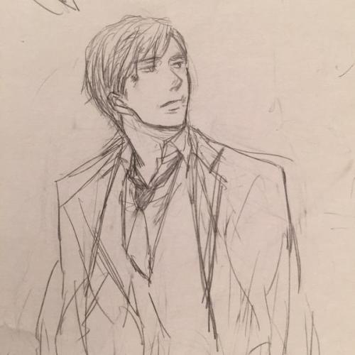 terhenetar:矢代Some drafts Yoneda Kou did not use for the manga.