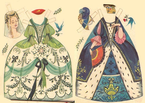 frank-o-meter: Here’s a gorgeous book and paper dolls set by Gordon Laite. I believe it was pu
