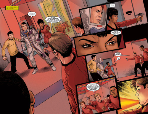 Out this week, Star Trek Year Five #4. Check out cover and preview pages, plus some other Star Trek 