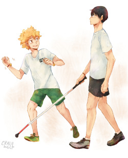 craziiwolf: Blind!Kageyama au ;) more art: 1 2 3 4 