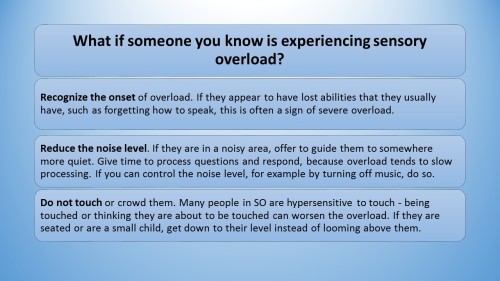 chavisory: : Sensory Overload and how to cope. (click on images to zoom) Transcriptions for sharing!