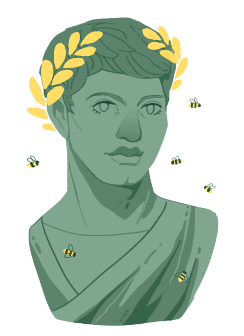 flaroh:Virgil and his bees :) Stickers and MORE: Redbubble // Society6