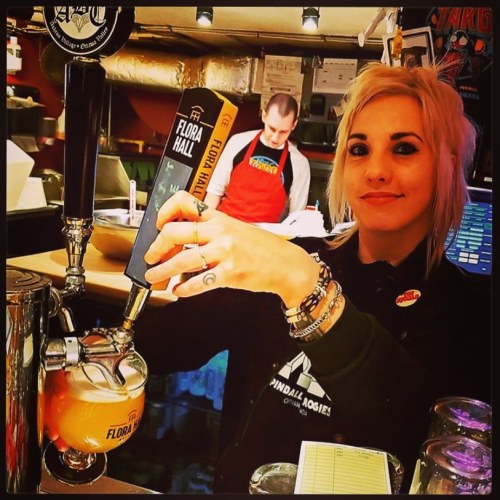 Wizard @bad_dais pours a delicious glass of American Oat Pale Ale, brewed with love and care by our 