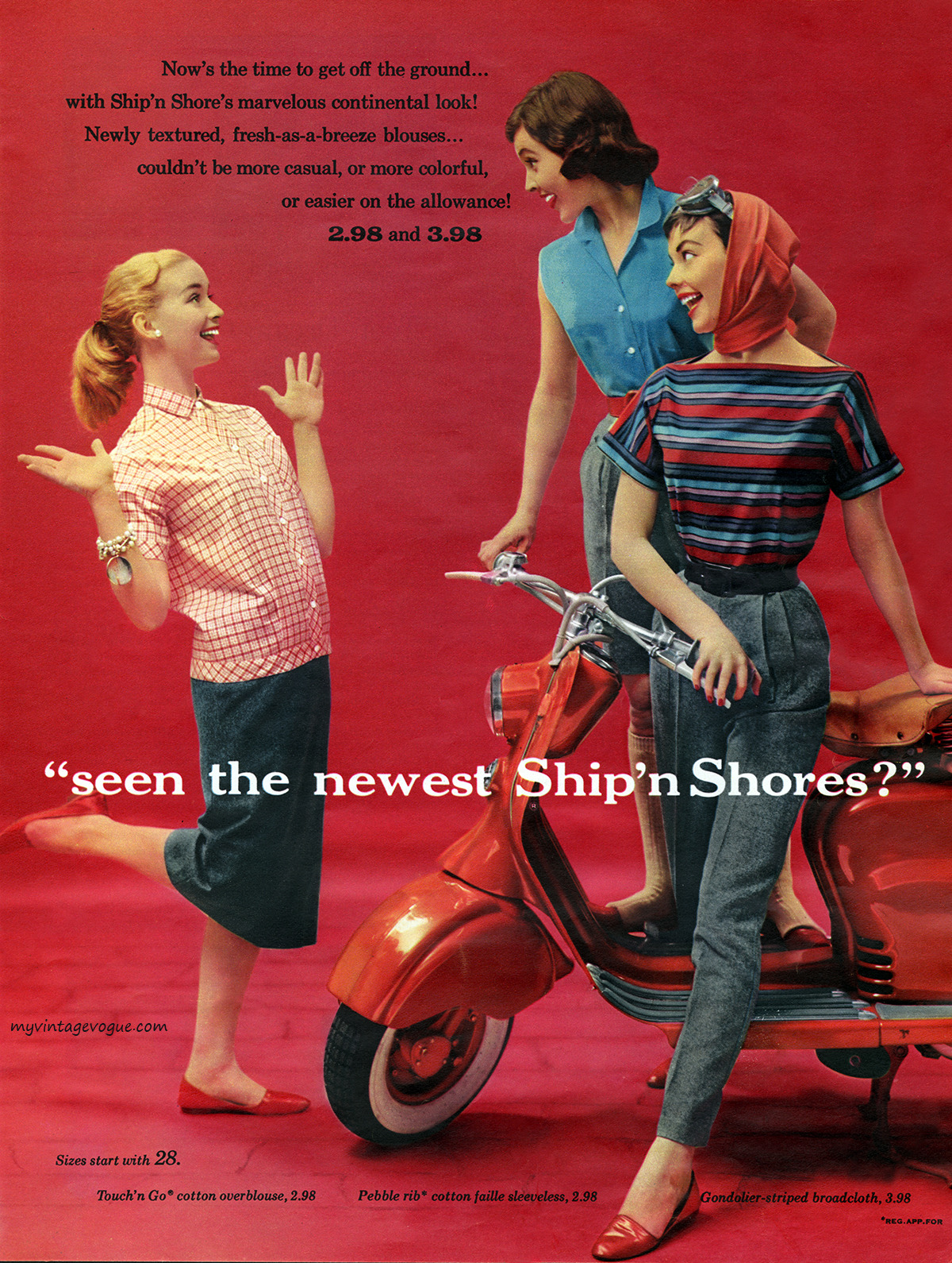 myvintagevogue:Ship’n Shore 1956