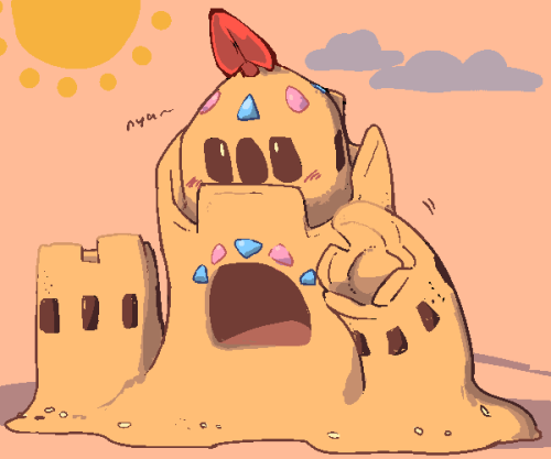 rustedmonkeyking:my sand castle can’t be this cute