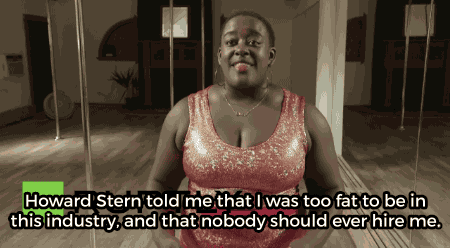 be-blackstar:  myactivism:  upworthy:  Watch: Her ‘America’s Got Talent’ act was cut after Howard Stern fat shamed her. See her moves here.  QUEEN  Her name is Roslyn Mays    “I’m black, I’m plus-size, and I’m a woman — that’s a triple