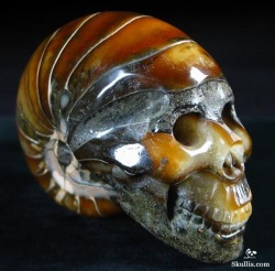 odditiesoflife:  The Coolest Gemstone &amp; Crystal Skulls You Will Ever See Carved Ammonite Fossil Crystal Skull Ammonite Fossil Crystal Skull Agate Crystal Geode Skull Black Obsidian Skull with Moveable Jaw; Teeth Made from Australian Opal Quartz Rock