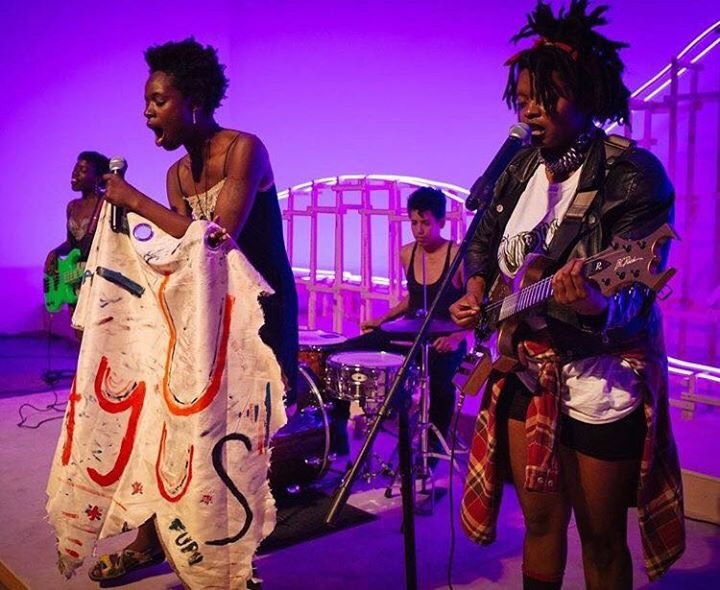safety-corp:  workingitinportland:  EMERGENCY  Members of the Afro punk band FUPU