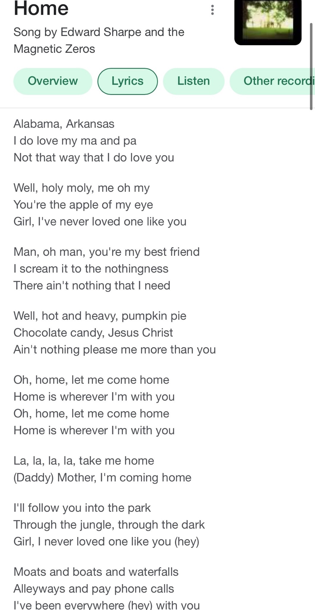 Edward Sharpe & The Magnetic Zeros – Home Lyrics