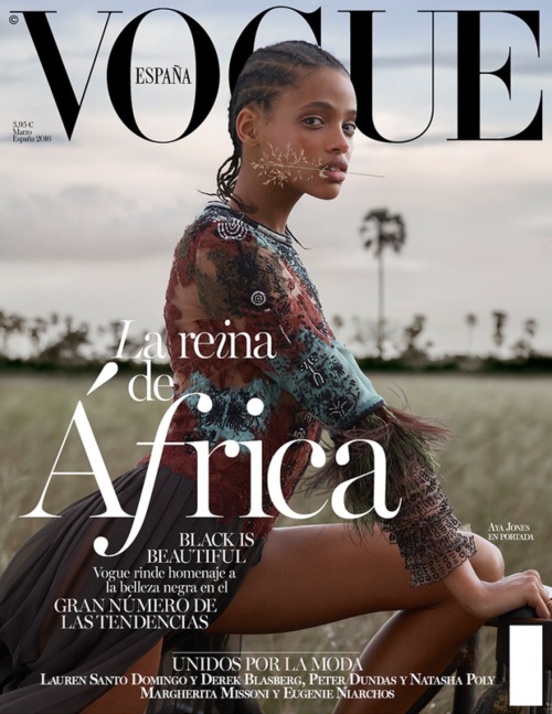 Sex ayadaily:  Aya Jones for Vogue Spain March pictures