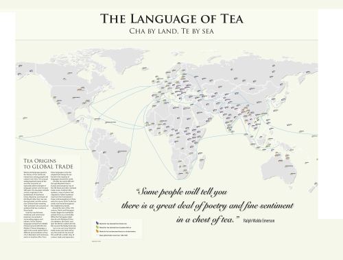 superlinguo: The map above was made by Katie Gao, and shows how the story of tea is one of economic