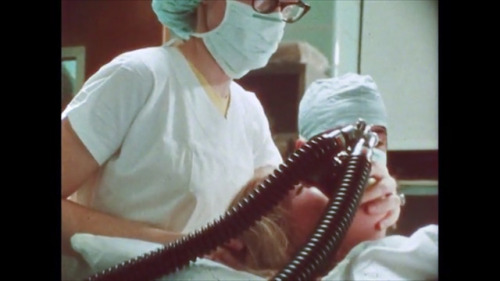 halothane1:From a documentary about childbirth, 1974. -Part 2