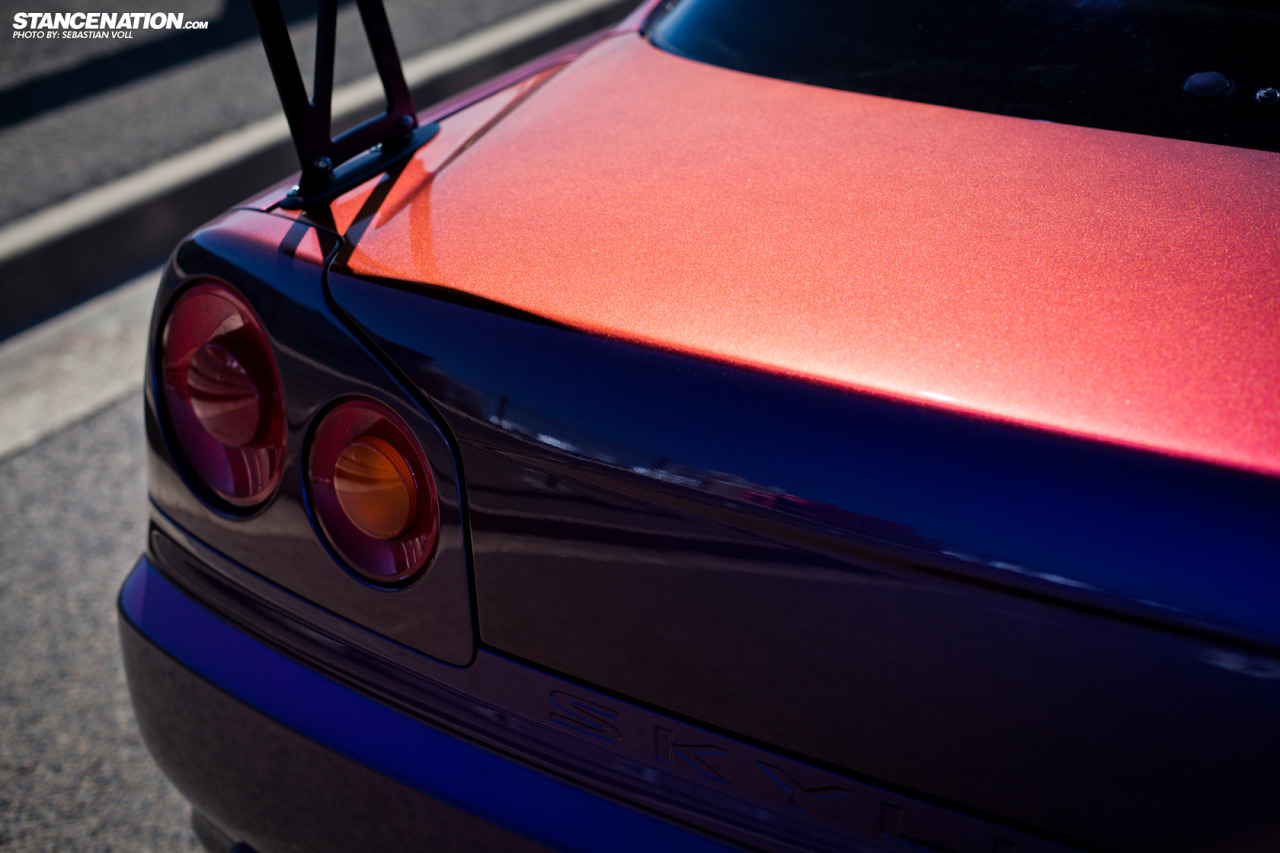 upyourexhaust:  Barely Legal // David’s Nissan Skyline R34 GTR. by StanceNation