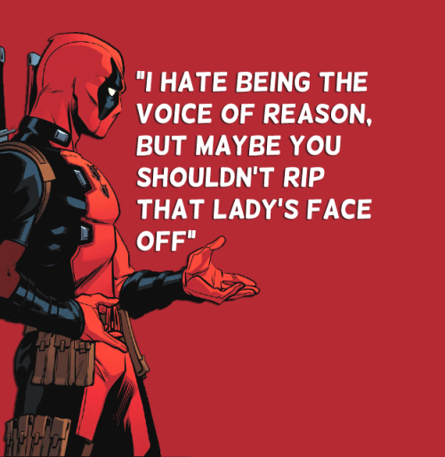 takupaku-archive-deactivated201:  "I understand you're paranoid. You think enemies are everywhere. I am so into that." Deadpool Annual #2 