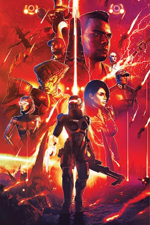 felassan:New official art from the Mass Effect Legendary Edition Trilogy Lithograph, which is now av