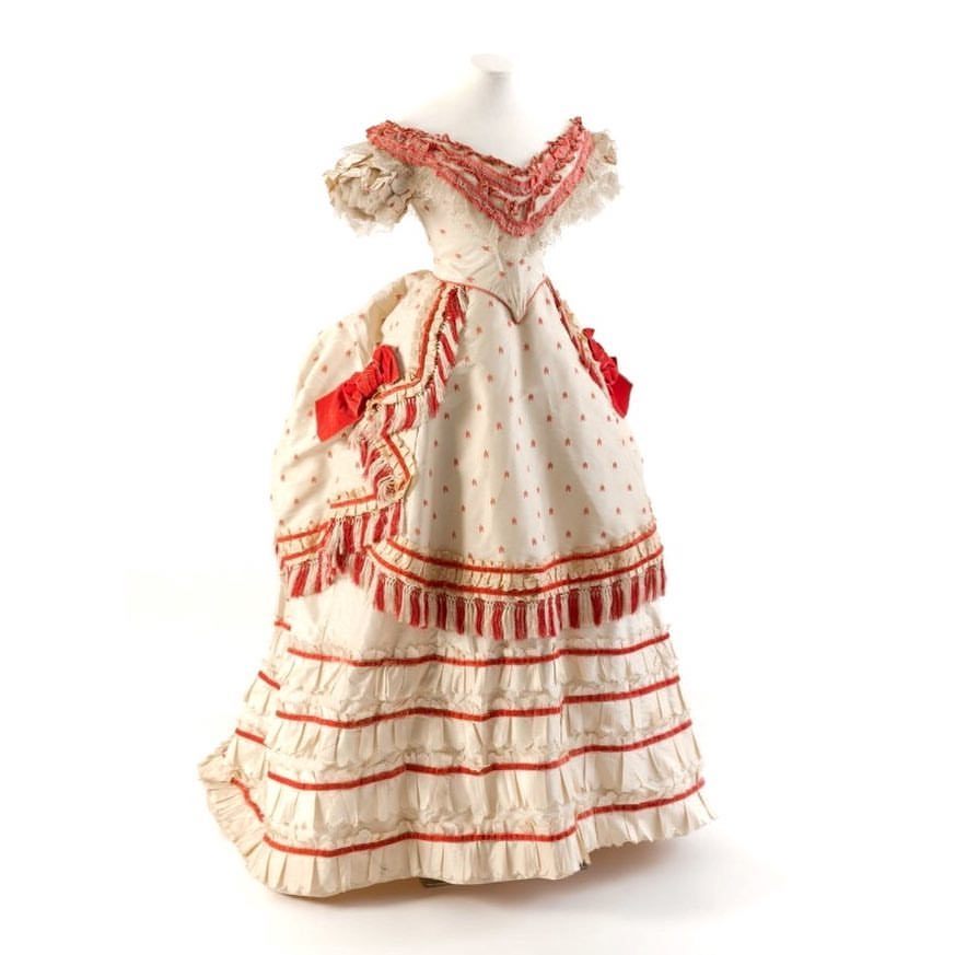 1870s ball gown