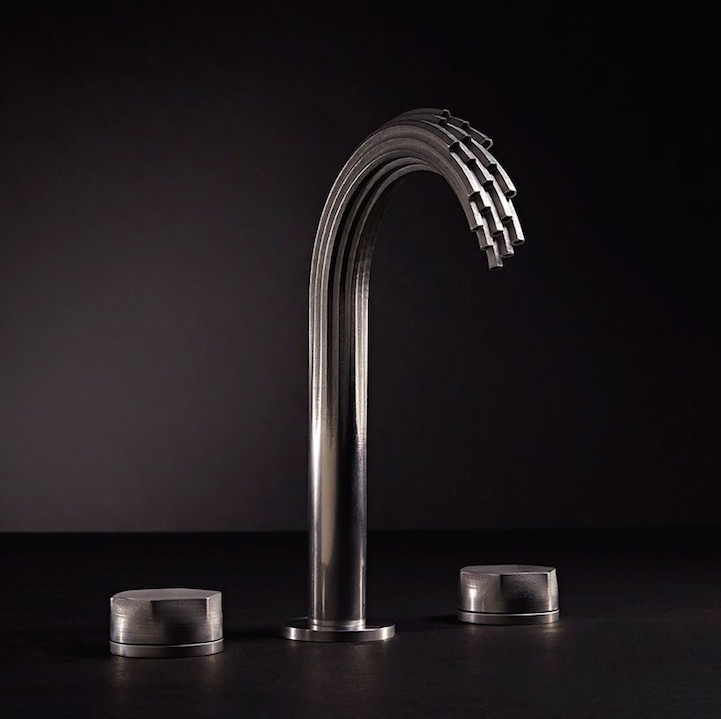 asylum-art-2:  arAmerican Standard  splashes out DXV line of  3D Printed metal faucets