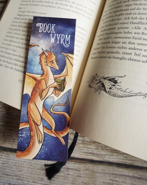 An addition to the Book Wyrm family  New bookmarks available in my Etsy shop now!www.et